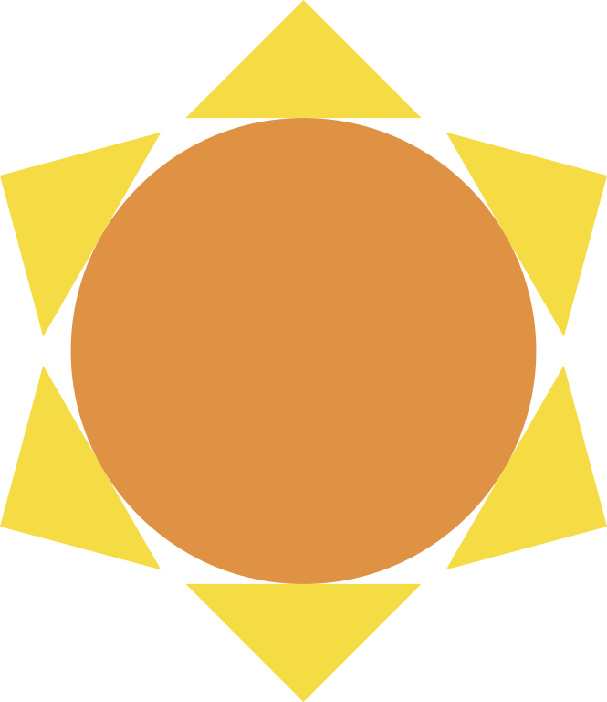 Ilustração de um sol
